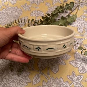 Longaberger Traditional Green Stackable Bowls